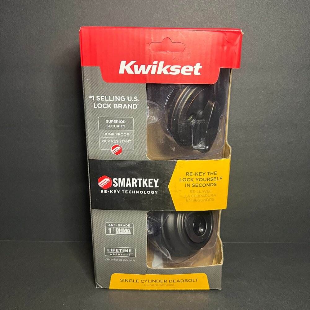 Kwikset Signature Series #99800-089 Venetian Bronze SmartKey Single Deadbolt